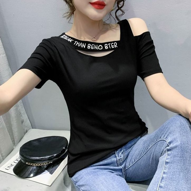 Áo Thun Nữ Ngắn Tay Hở Vai Thời Trang