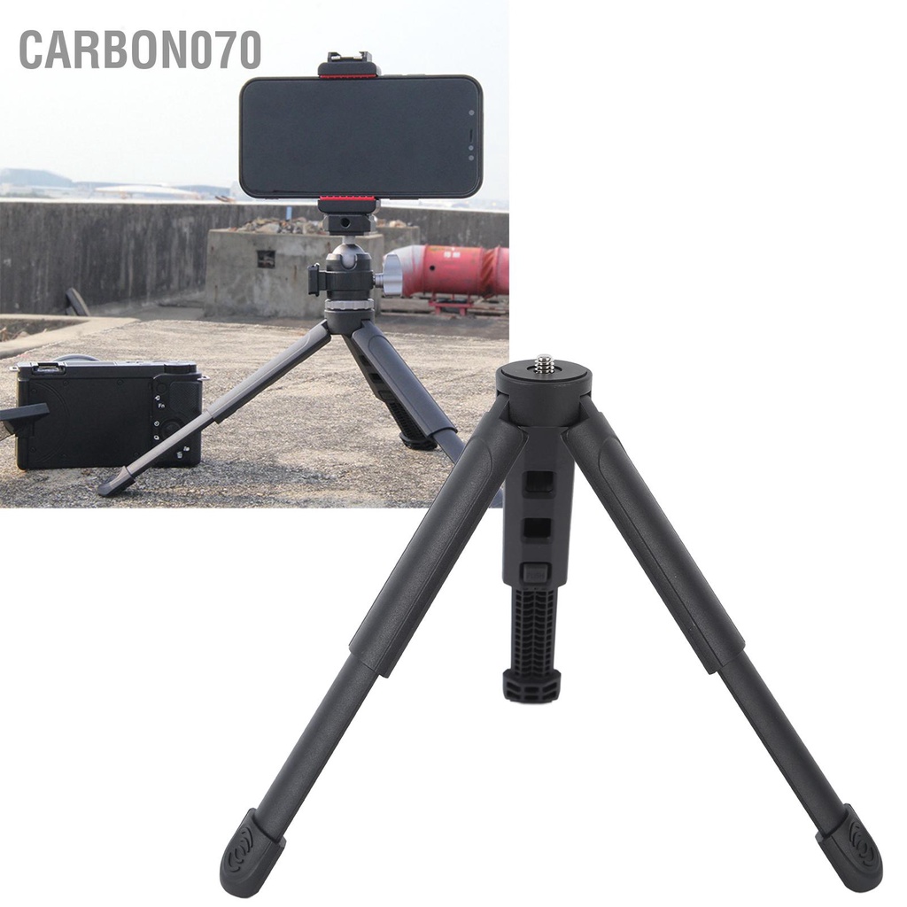 Carbon070 Chân máy tính bảng nhỏ Tripod Điện thoại để quay video Vlogging và chụp ảnh du lịch Màu đen