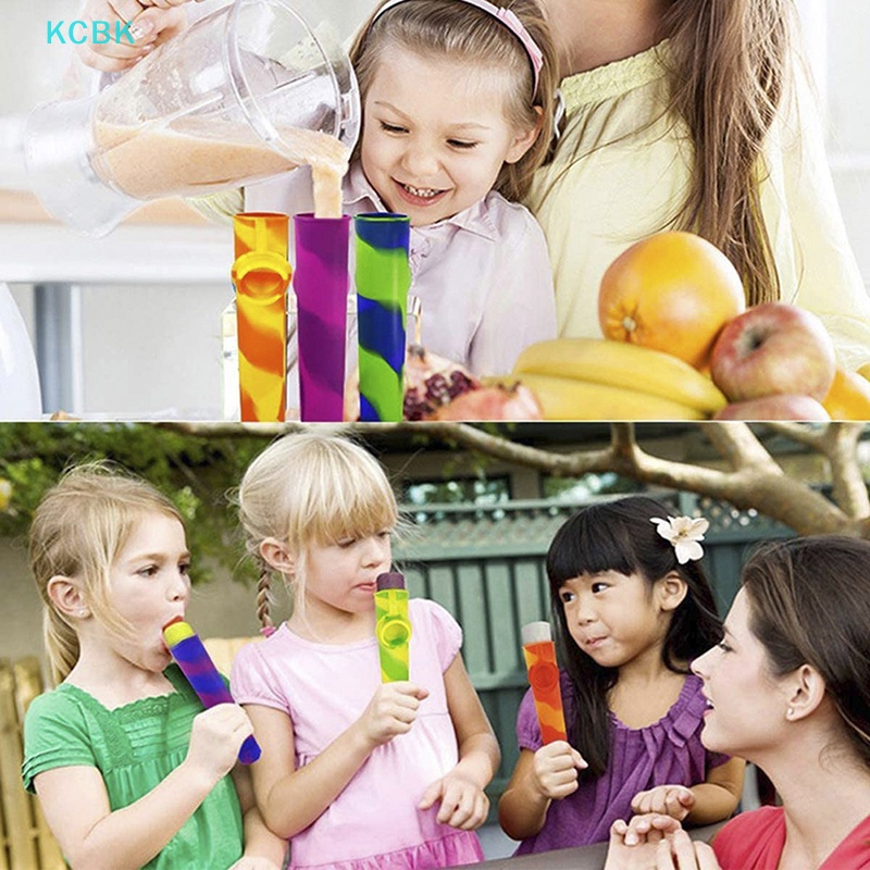 Khuôn Silicone Làm Kem Que DIY Tiện Dụng