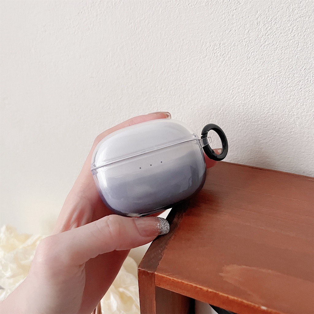 Vỏ Bảo Vệ Hộp Sạc Tai Nghe Không Dây UGREEN HiTune T3 TWS Bằng Silicon TPU Mềm Trong Suốt Chống Sốc Chống Rơi Kèm Móc