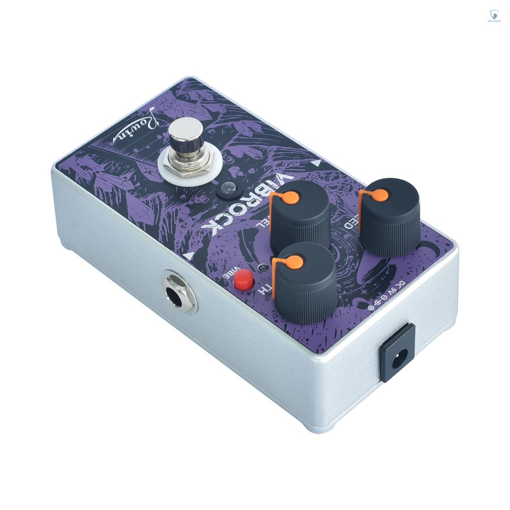 Bàn Đạp Hiệu Ứng Đàn Guitar Rowin RE-02 VIBROCK Chorus Vibrato Điều Chỉnh Tốc Độ Sâu Chorus