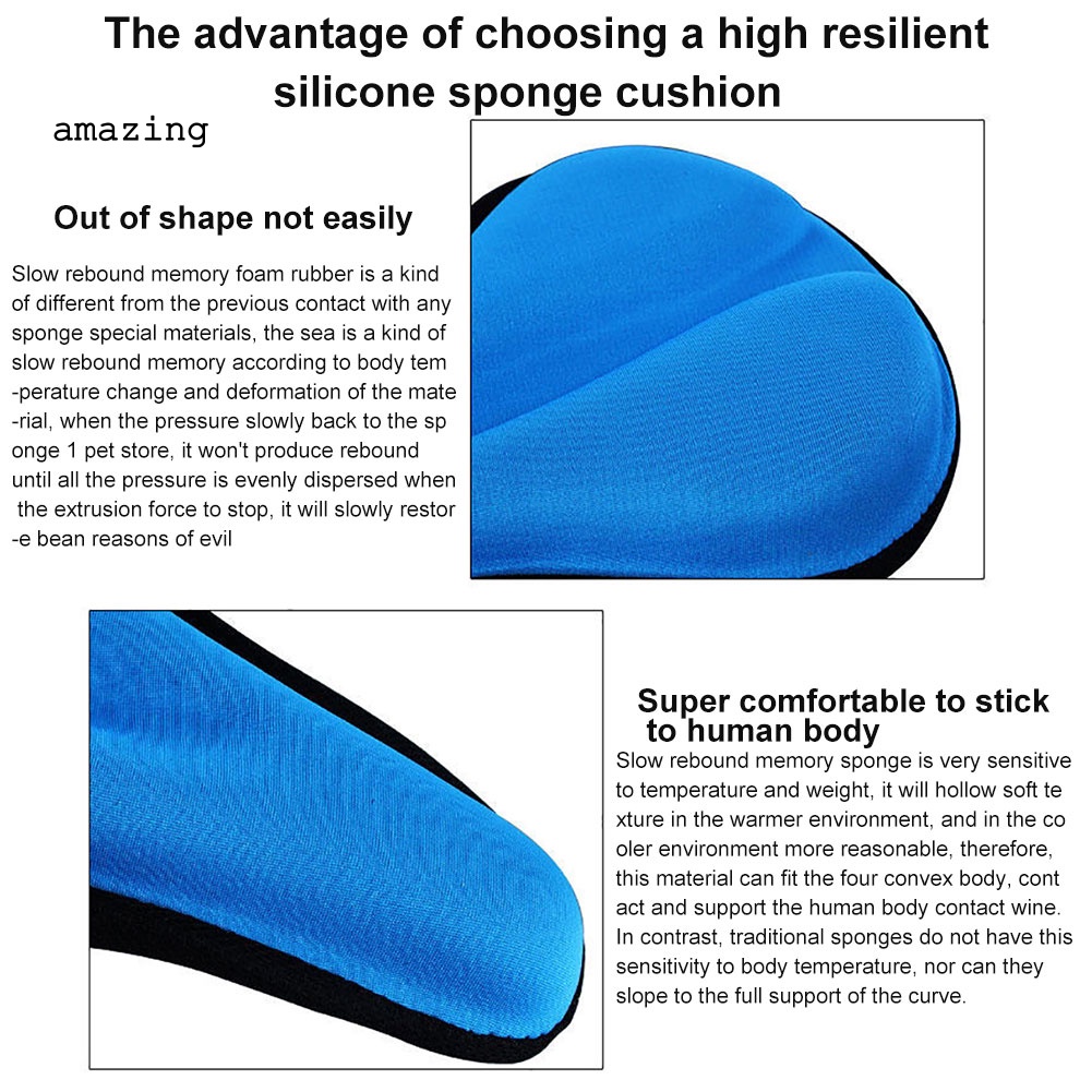 Yên Xe Đạp Địa Hình 3D Bằng Silicone Thoáng Khí