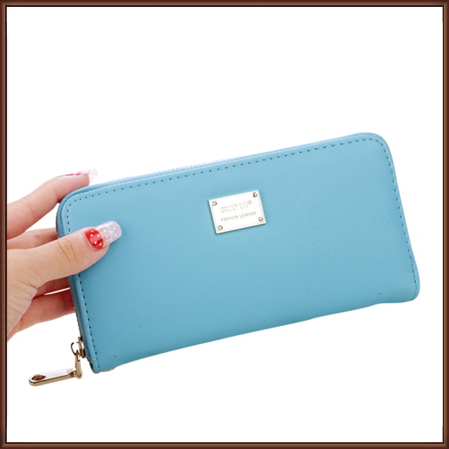 Ví Da PU Cầm Tay Đa Năng Kèm Dây Đeo Thời Trang Cho Nữ