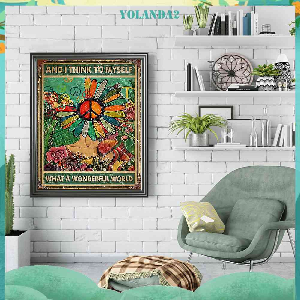 Tranh Đính Đá Kim Cương Toàn Bộ 5D DIY Hình Vẽ Hoa Trang Trí Nhà Cửa