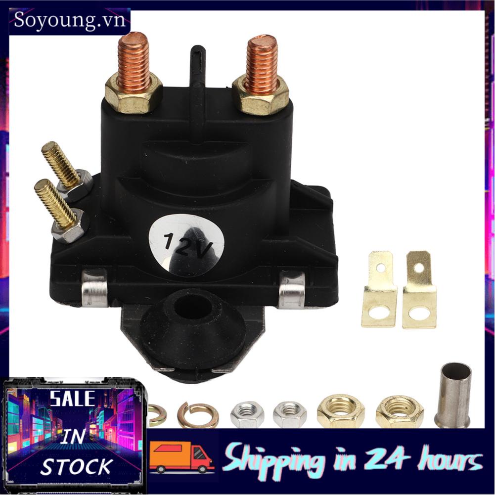 Soyoung Solenoid Relay Switch  Stable Performance 12V 4 Terminals 89 818997A2  for Marine 20‑90HP Engine