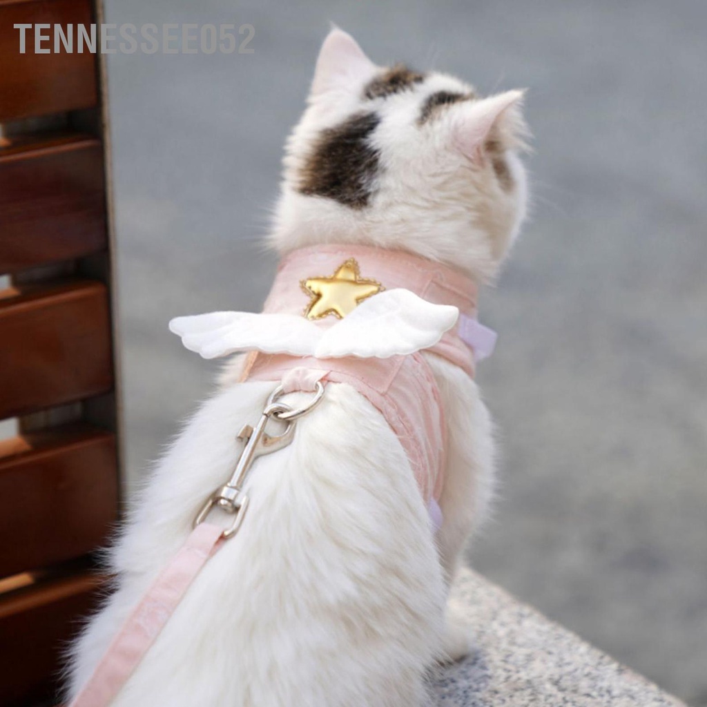 Tennessee052 Mèo Dây Xích Có Thể Điều Chỉnh 4 Mùa Đa Năng Dễ Thương Đôi Cánh Thiên Thần Áo Với Lực Kéo 1.5M Cho Con