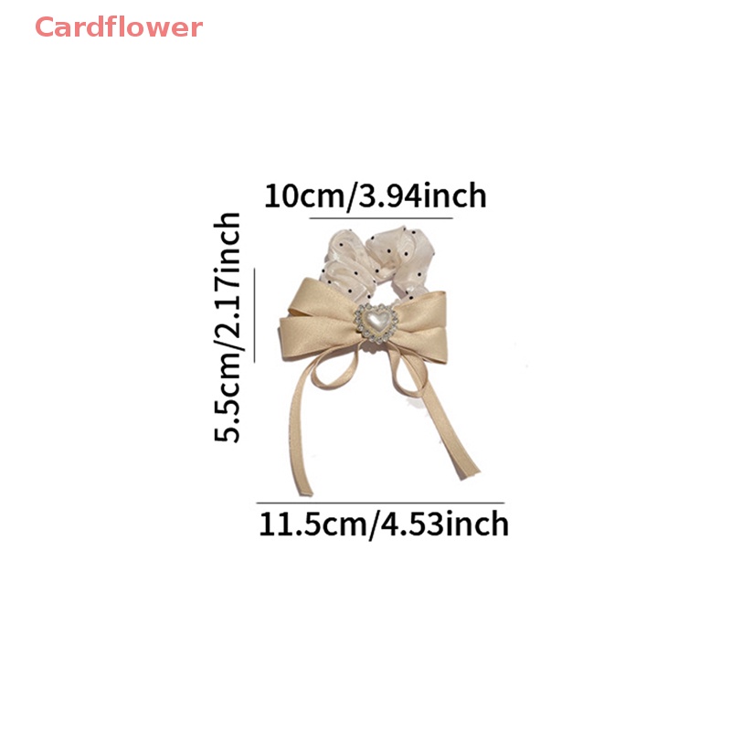 < Cardflower > Dây Buộc Tóc Phô Mai Kim Cương Trái Tim Lớn Khí Chất Cao Cấp Khí Chất Mới Cho Nữ