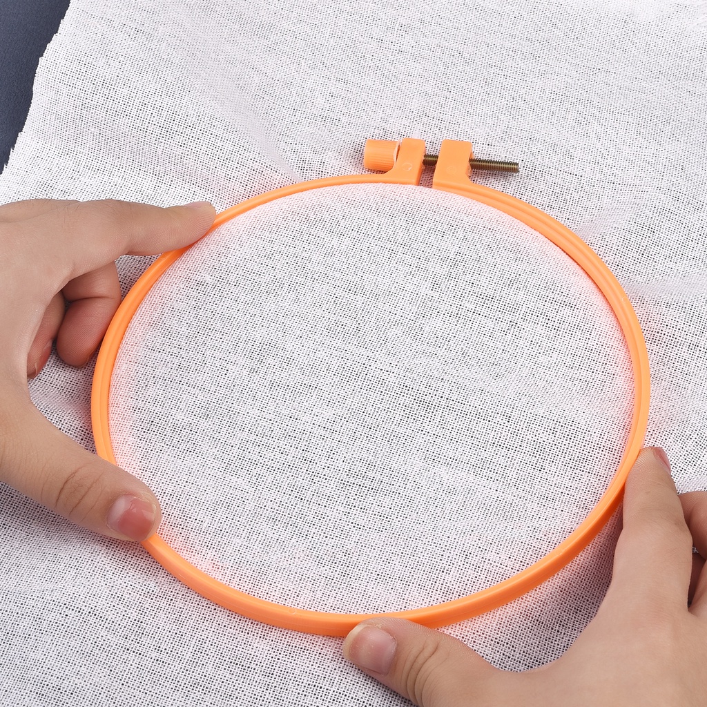 Khung Thêu Tranh Chữ Thập Bằng Nhựa 8-26cm Nhiều Màu Sắc