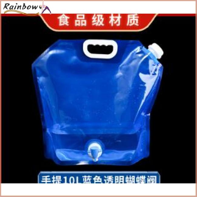 Túi Đựng Nước Trong Suốt Dung Tích Lớn 10l Có Thể Tái Sử Dụng Kèm Nắp Và Tay Cầm