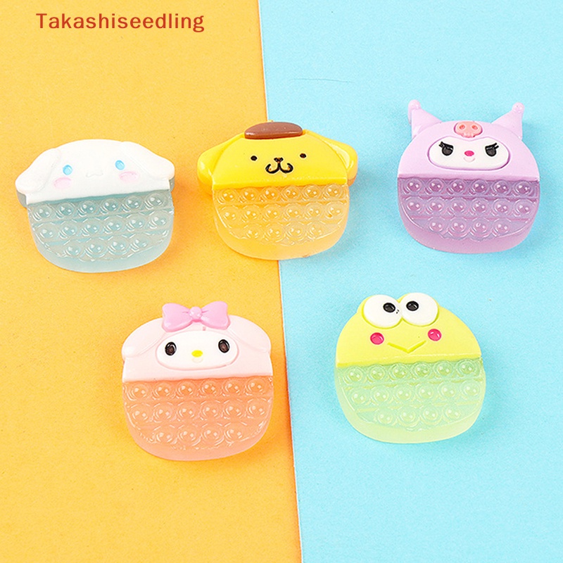 (Takashiseedling) Miếng Dán Trang Trí Tủ Lạnh Mô Phỏng Thủ Công Màu Dạ Quang Hình Chú Chó Hoạt Hình Kuromi