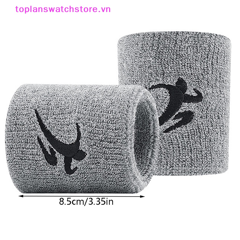 Băng Quấn Bảo Vệ Cổ Tay Thấm Hút Mồ Hôi Chất Liệu Cotton Nhiều Màu Sắc Unisex