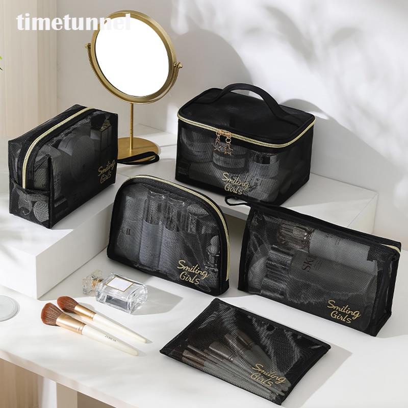 Túi Lưới Đựng Đồ Trang Điểm Có Khóa Kéo Tiện Dụng Khi Đi Du Lịch