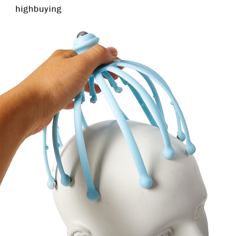 1 Dụng Cụ Mát Xa Đầu Với 18 Ngón Tay Giúp Giảm Căng Thẳng Và Phục Hồi Da Đầu