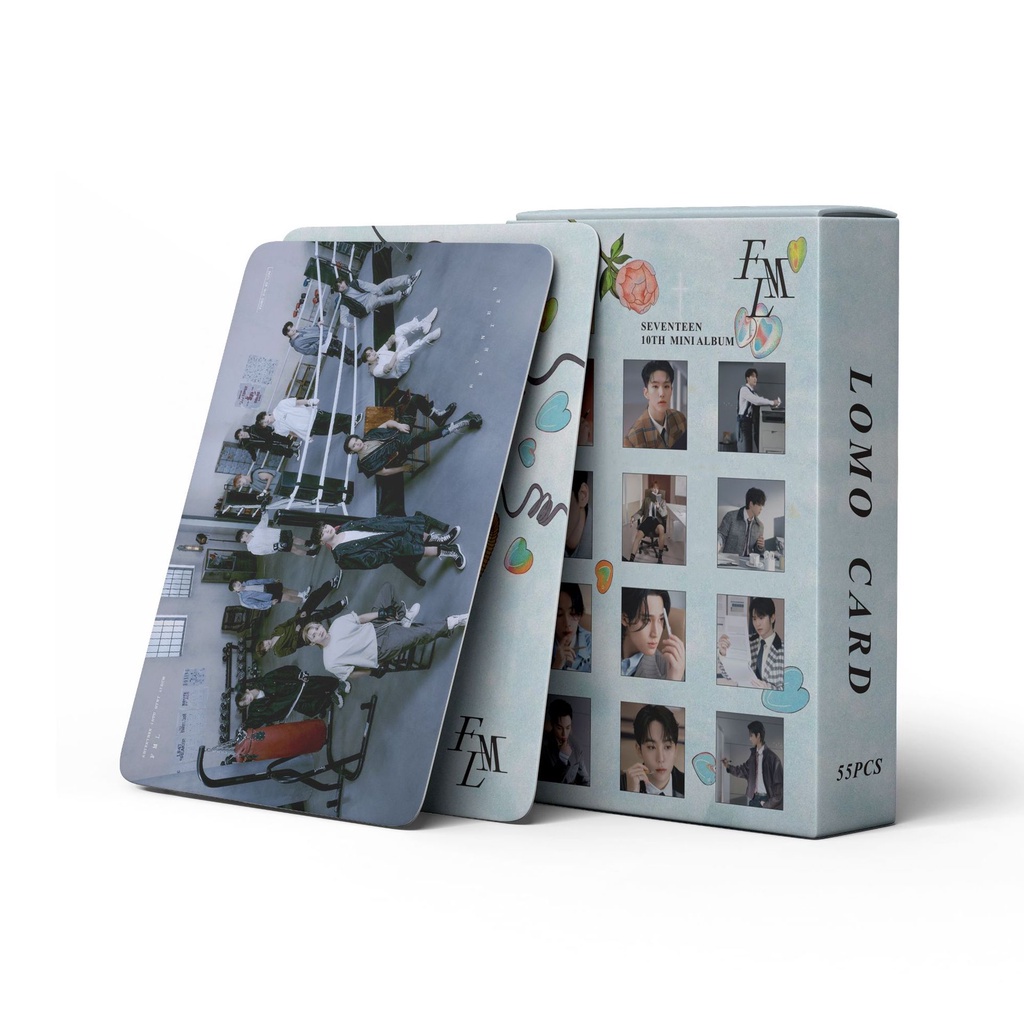 Hộp 55 Ảnh Lomo Card Nhóm Nhạc Seventeen 10th Mini