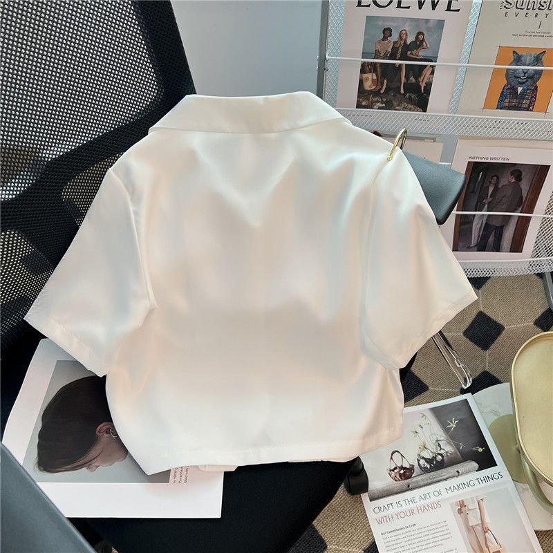 Áo Sơ Mi Ngắn Tay Phong Cách Nhật Bản Thiết Kế Mới Mùa Hè 2023 Cho Nữ