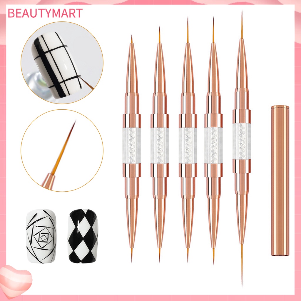 Cọ Hai Đầu Bằng Sợi Nylon Siêu Mịn Dùng Vẽ Móng Nghệ Thuật DIY