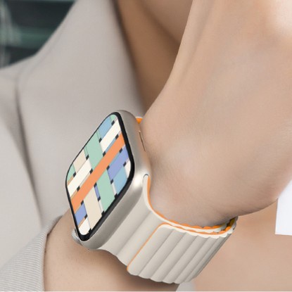 Dây Đeo Đồng Hồ Bằng Silicon Màu Kẹo Sang Trọng Cho iwatch Series 49mm 8 7 6 SE 5 4 3 41mm 45 38 42 40 44mm