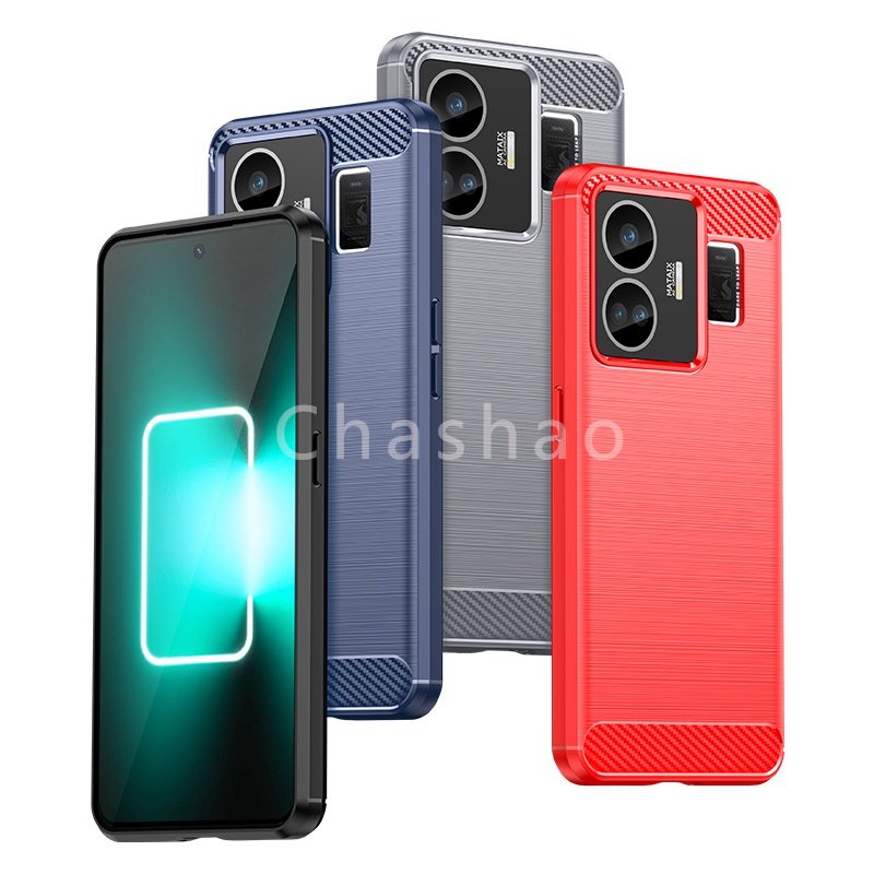 Ốp Điện Thoại TPU Sợi Carbon Chống Sốc Cho Realme GT Neo 5 Neo 3 GT3