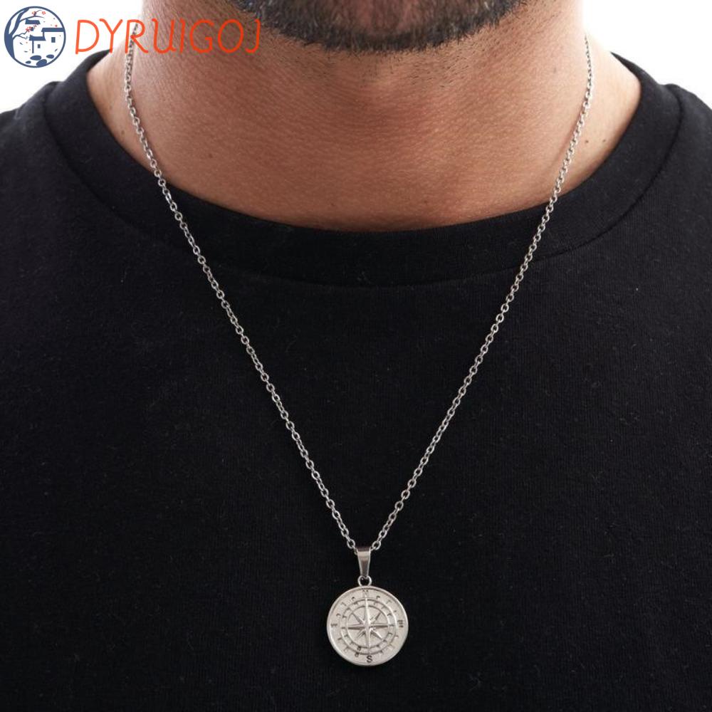 Vòng cổ Choker Bằng Thép Không Gỉ Hình Thuyền Buồm Phong Cách Cuba Cổ Điển Dành Cho Nam