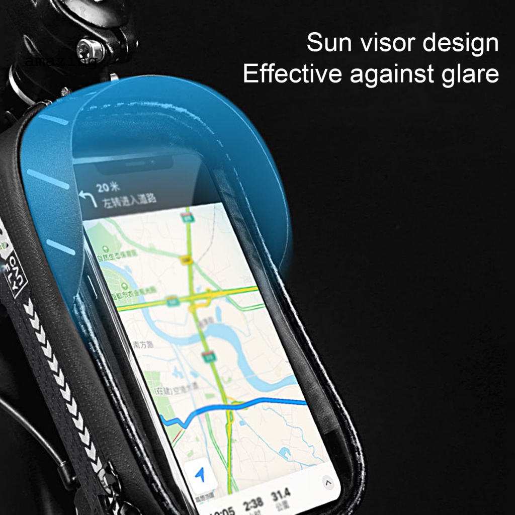 Túi Đựng Điện Thoại Phản Quang Chống Rung Gắn Tay Lái Xe Đạp Leo Núi