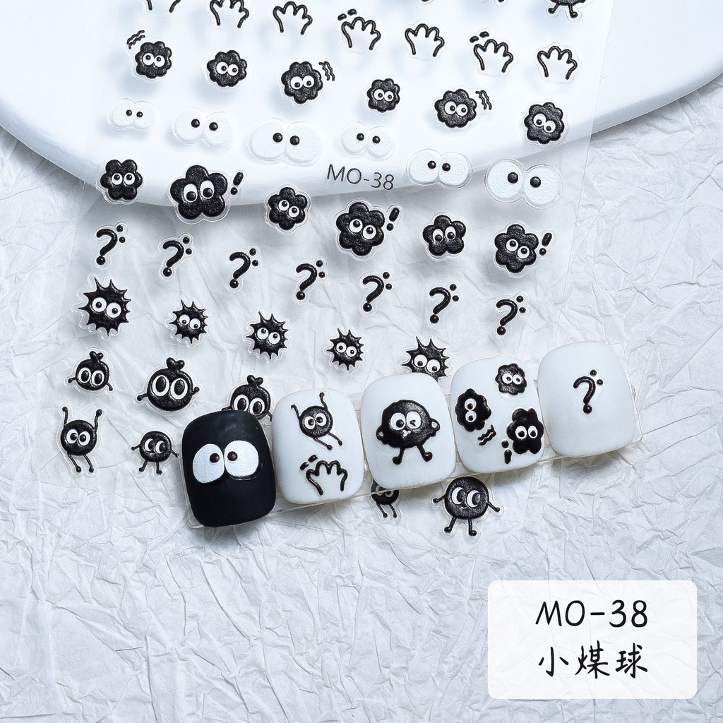 Miếng Dán Trang Trí Móng Tay 3D Hình Chú Chó Pacha Hoạt Hình Xinh Xắn