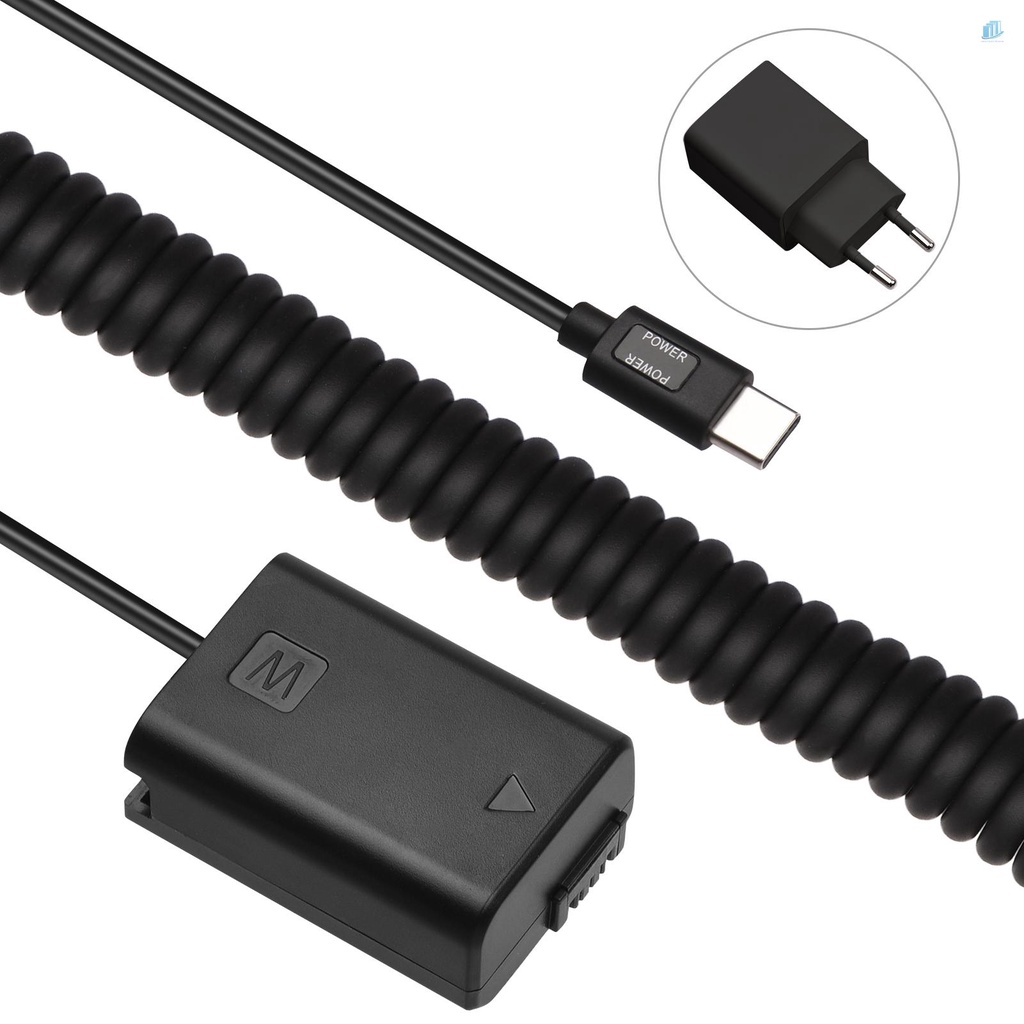 Đầu Nối Pin Andoer Type-C NP-FW50 20W PD Chuyên Dụng Cho Pin A7S2 A7S A7 II R Iii A7M2 A6000 A6300 A6500 A7000