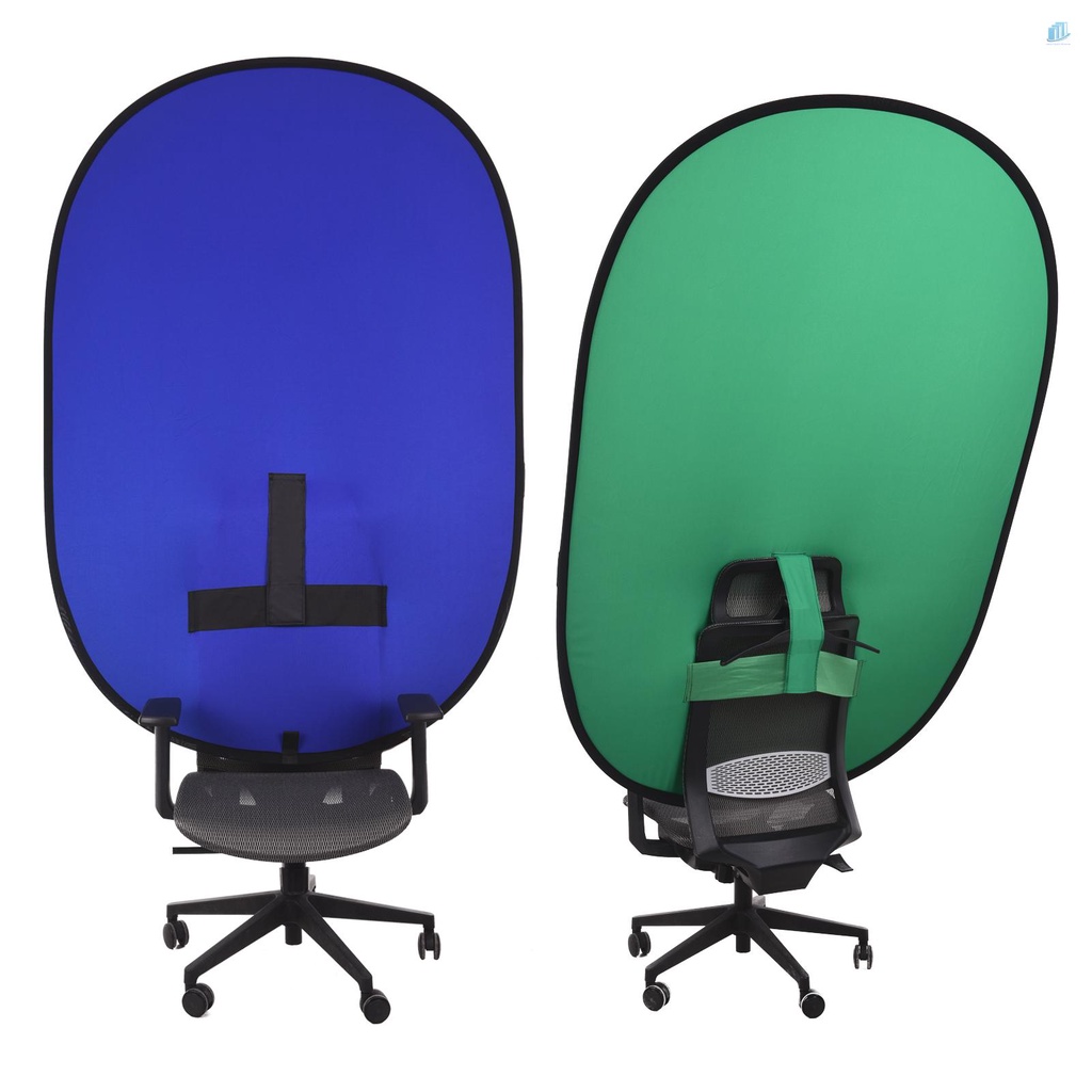 Phông Nền Chụp Ảnh Hai Mặt Màu Xanh Dương Và Xanh Lá smartwatchinone 4x6FT Kèm Túi Đựng