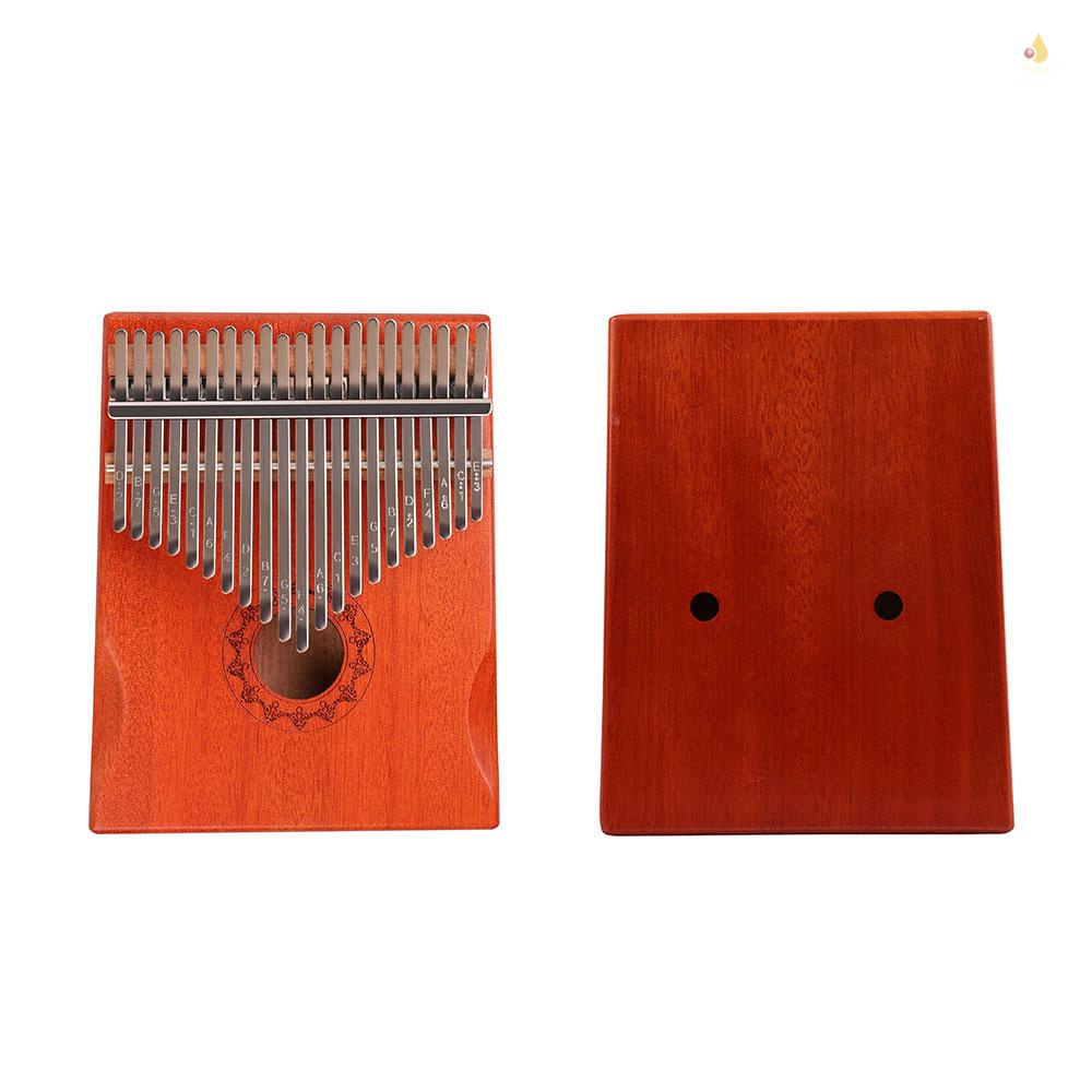 Sách Đàn Kalimba 21 Phím Bằng Gỗ + Búa Làm Sạch Ngón Tay Tiện Dụng Cho Người Mới Bắt Đầu