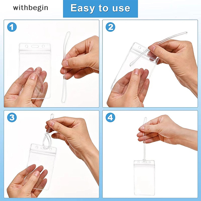 Bộ 2 Thẻ Hành Lý Bằng PVC Trong Suốt Chống Thấm Nước Có Thể Tái Sử Dụng