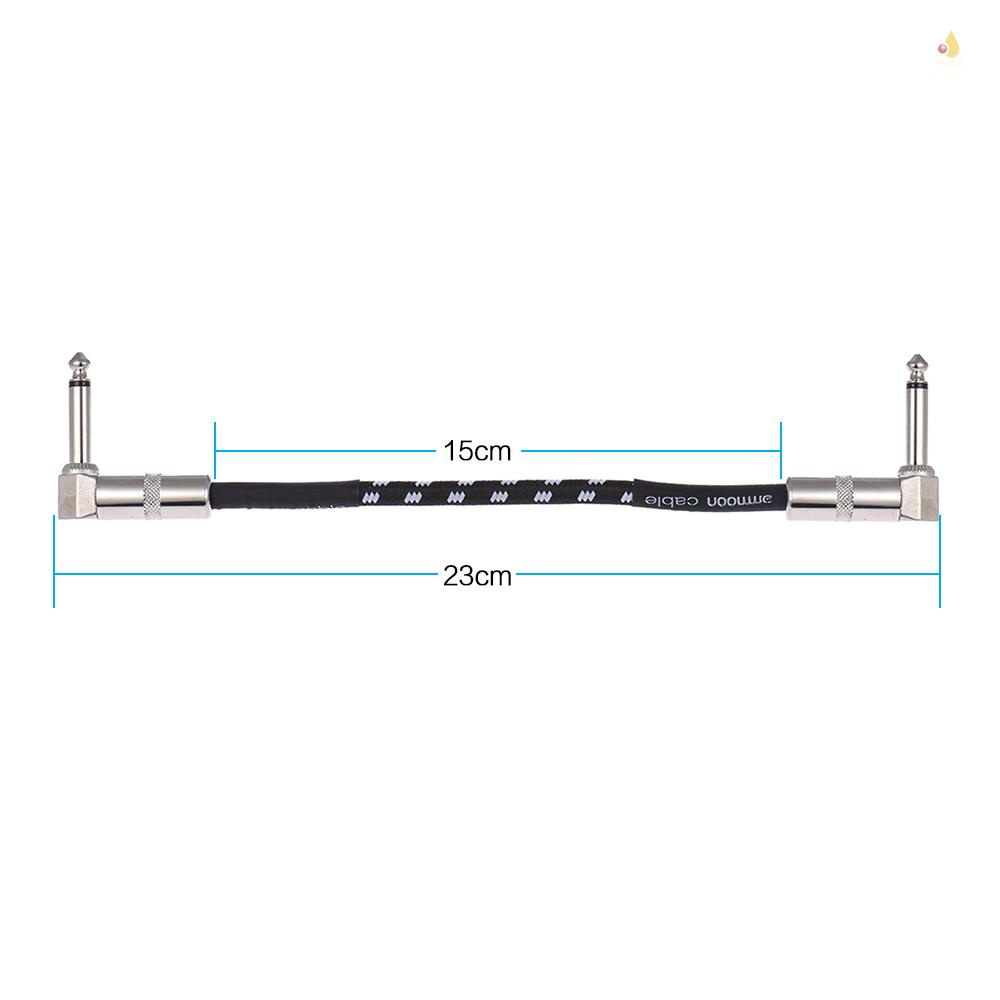 Set 6 Dây Cáp Phơ Đàn Guitar 15cm / 0.5ft Dài 1 / 4 Inch 6.35mm Tiện Dụng