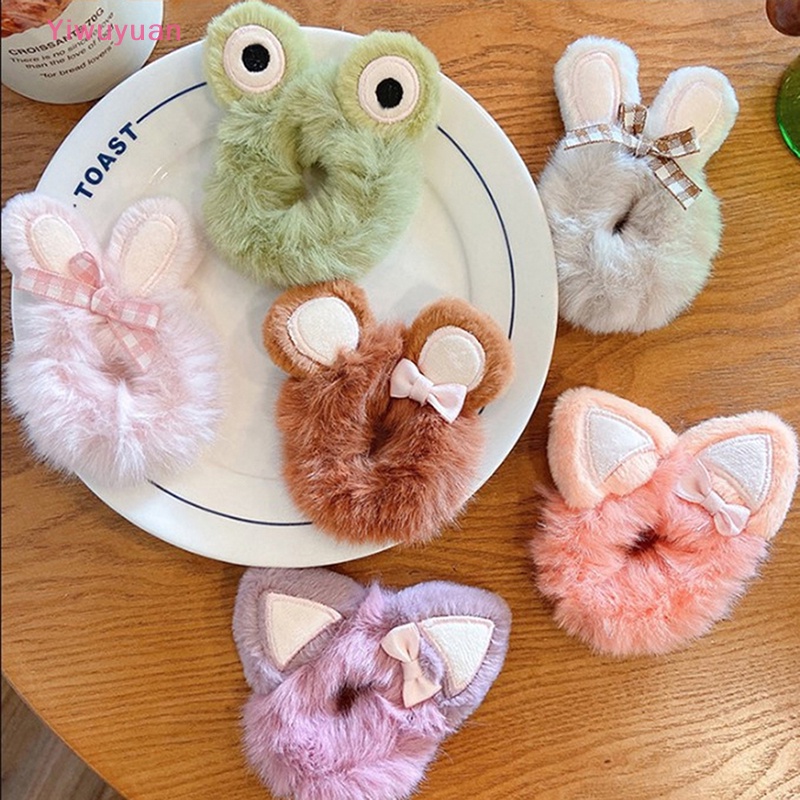 Băng Đô Tai Thỏ Bằng Da Cao Su Dễ Thương Cho Bé Gái