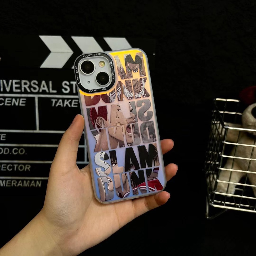 Ốp Điện Thoại imd Màu Laser Nhám In Họa Tiết SLAM DUNK Cho iPhone 14 Pro Max 13 12 Pro Max 11