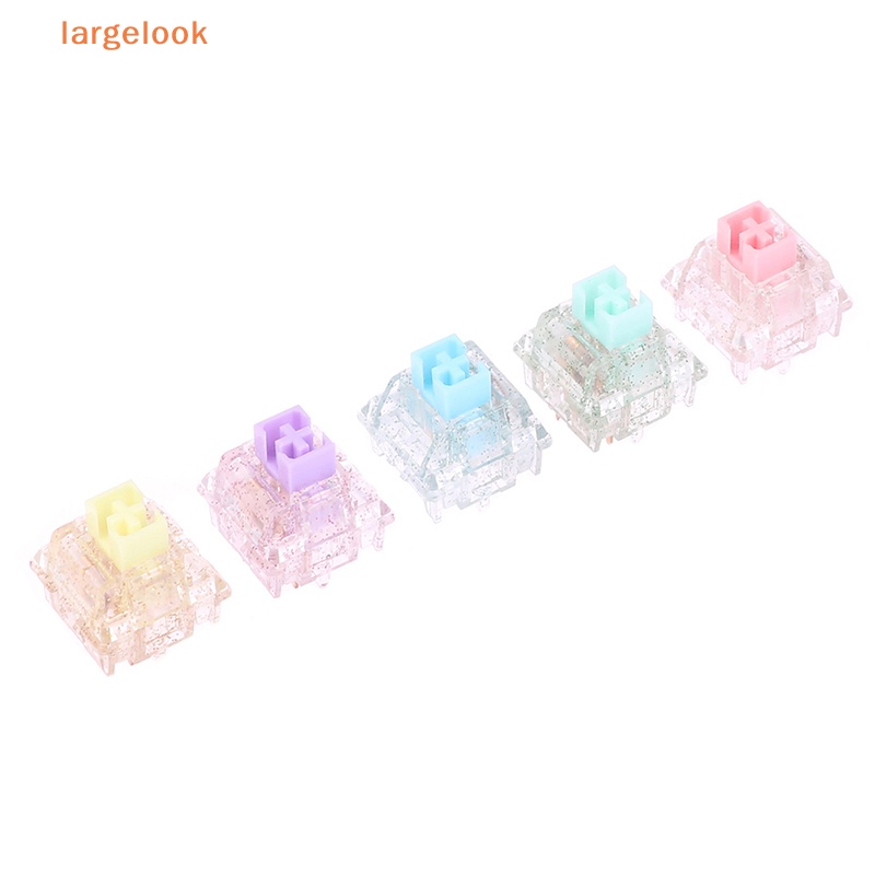 Công Tắc Phím Cơ 5pin RGB 30g 45g 62g 67g 80g force mx clone 60m Màu Vàng Pha Lê Trong Suốt