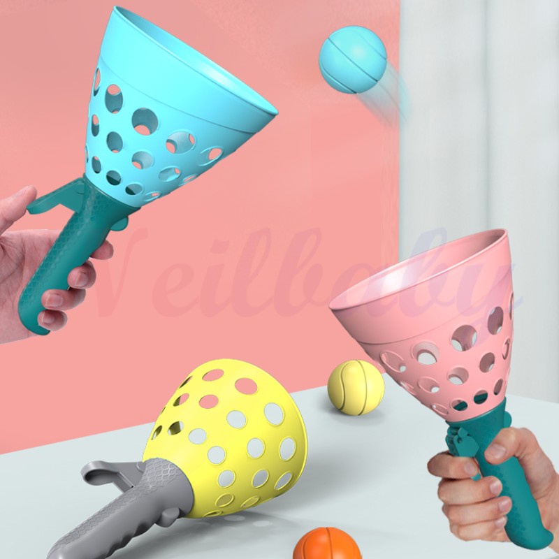 Đồ Chơi Ném Bóng Thể Thao Ngoài Trời Hai Tầng Đàn Hồi Giáo Dục Cho Trẻ Em