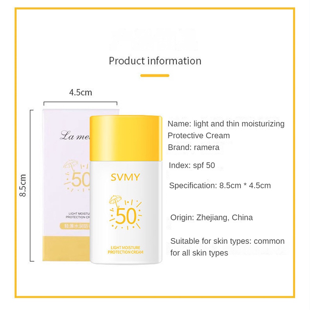 Kem chống nắng SVMY spf50 Isolation Concealer CC Cream dành cho phụ nữ Kem che khuyết điểm kiểm soát dầu không chứa một lỗ chân lông che khuyết điểm giá rẻ Sữa trước 3089