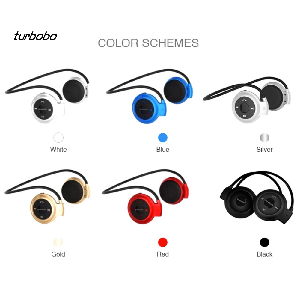 Tai Nghe Bluetooth Thể Thao turbobo MP3 Hỗ Trợ Thẻ Nhớ TF