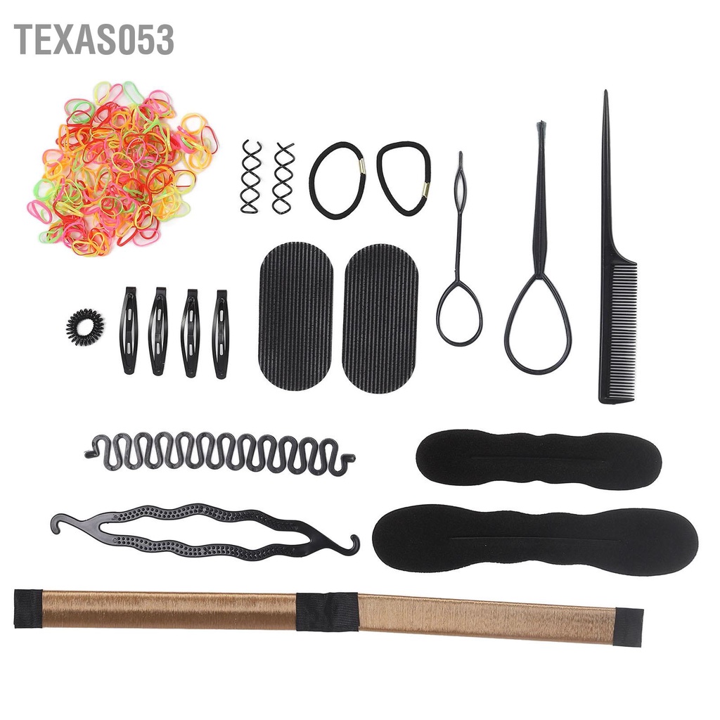 Texas053 20 Chiếc Dụng Cụ Bện Tóc Di Động Nhẹ Tự Làm Phụ Kiện Dành Cho Nhà Tạo Mẫu Nữ Bé Gái