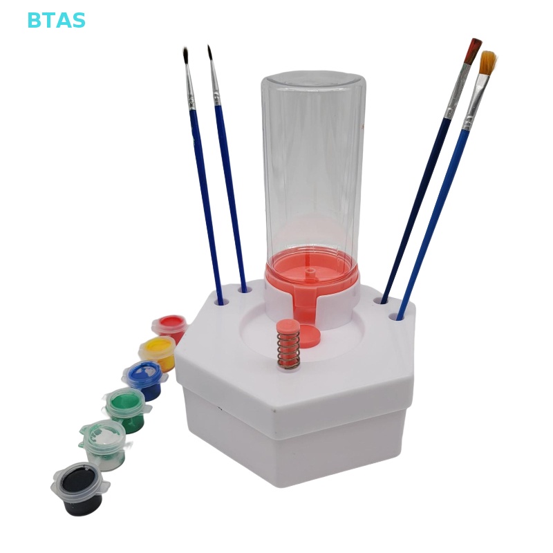 Bt Cọ Sơn Nền Lục Giác Làm Sạch Vòng Quay Chu Kỳ Nước Tươi Mới Cho Văn Phòng Phẩm Paing AS