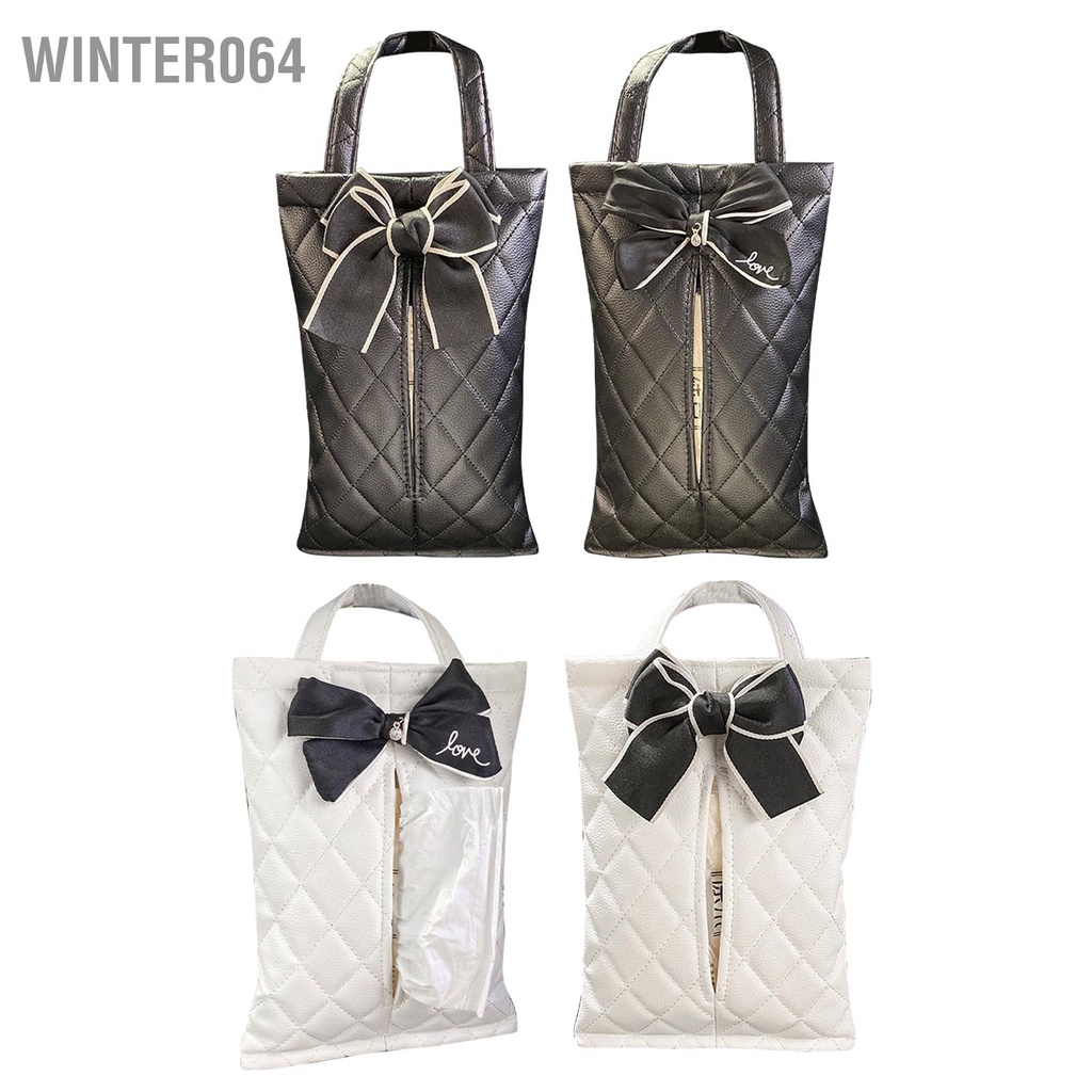 Winter064 Túi đựng khăn giấy treo ô tô Ngoại hình đáng yêu chống nước cho mọi loại xe