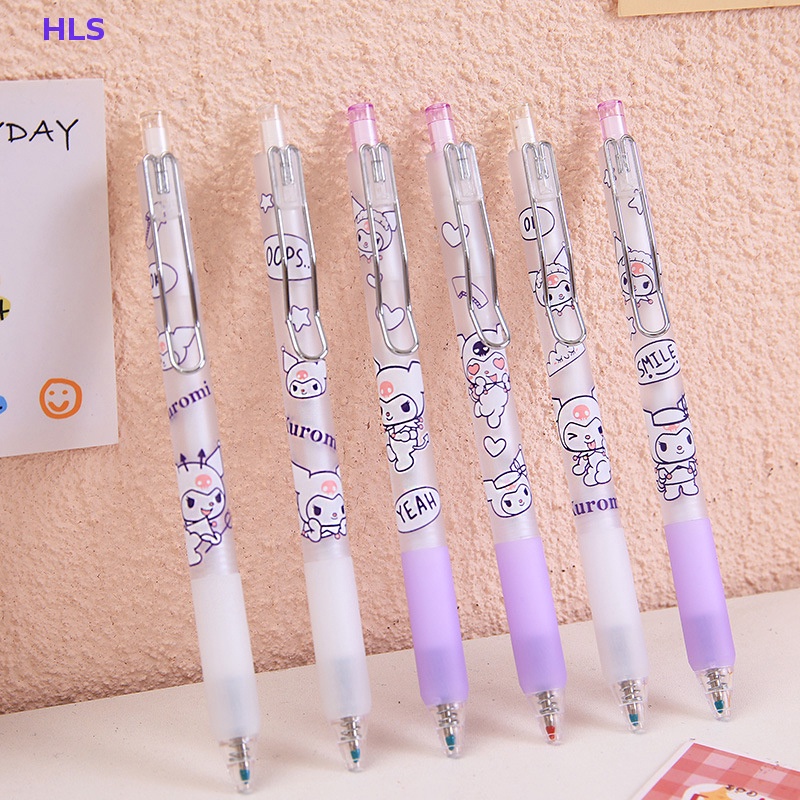 Bút Mực Gel Họa Tiết Hoạt Hình Màu Tím Dễ Thương