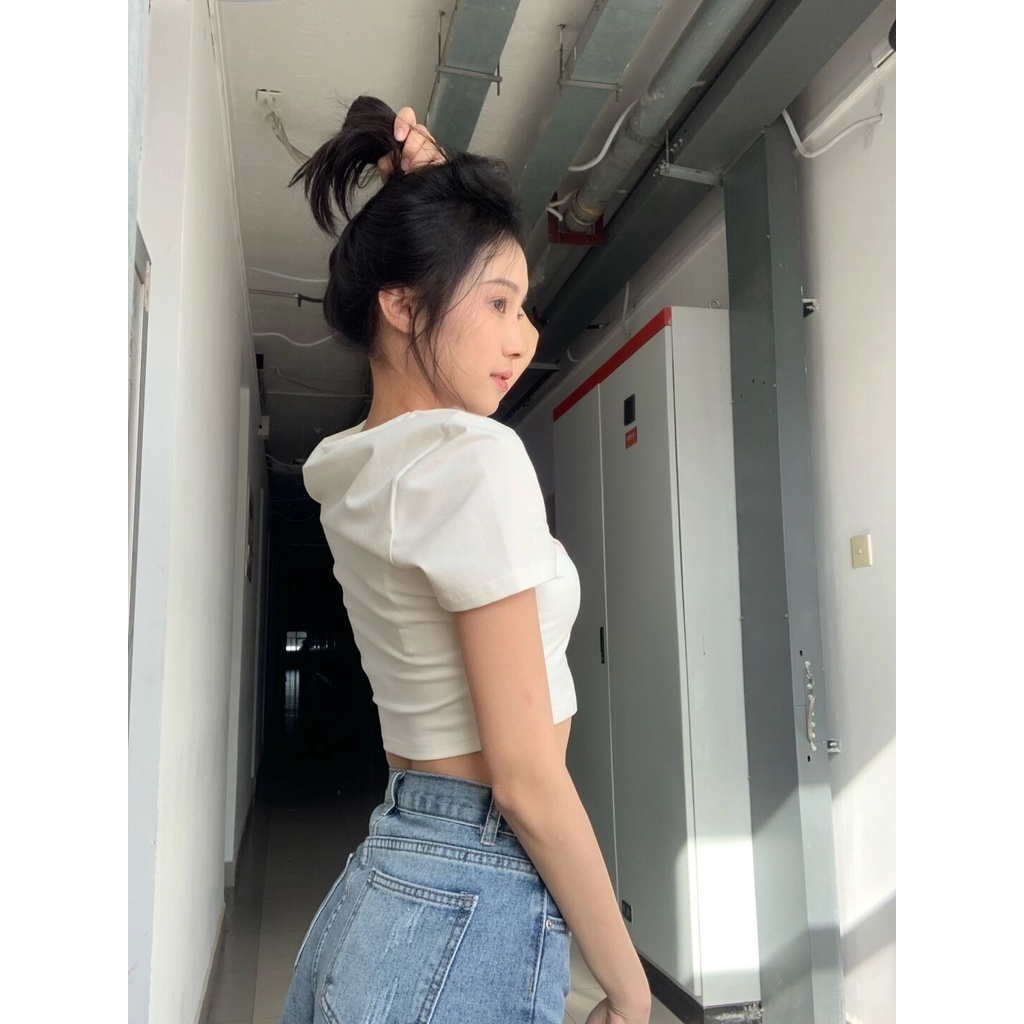 NZN Áo Thun Tay Ngắn Cổ Tròn In Họa Tiết Hoạt Hình Xinh Xắn Cho Nữ