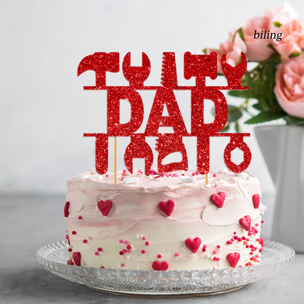 Que Cắm Trang Trí Bánh Kem Sinh Nhật Màu Sắc Tươi Sáng Tái Sử Dụng Được Cấp Thực Phẩm Không Mùi Cho Ngày Của Cha