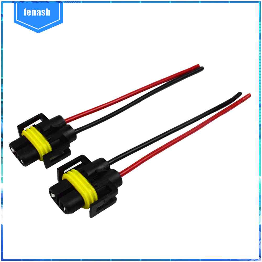 Set 2 Ổ Cắm Chuyển Đổi H8 / H9 / H11 Chuyên Dụng Cho Đèn Pha Xe Hơi