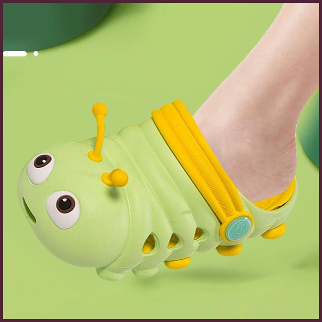 Dép đi biển Mùa Hè Chất Lượng Cao In Họa Tiết Sâu Bướm Hoạt Hình Dễ Thương Chất Lượng Cao Cho Trẻ Em 202