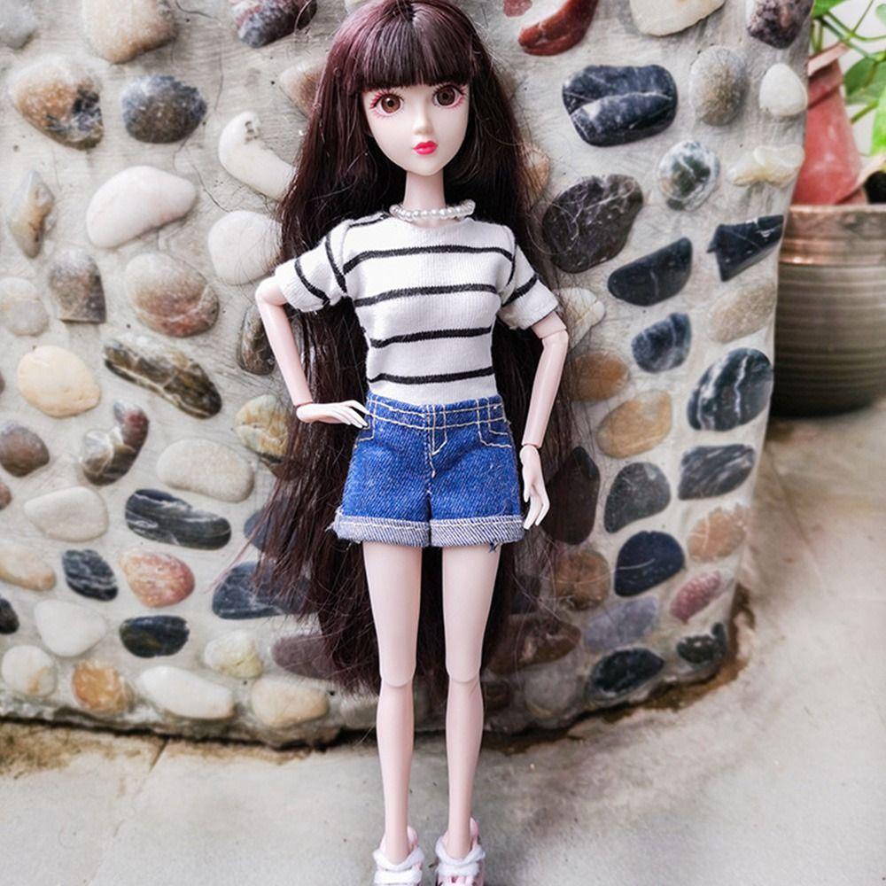 CHOOKEY 1 Bộ Quần Jean 2 Màu Cho Búp Bê BJD 11.5 &quot;1 / 6