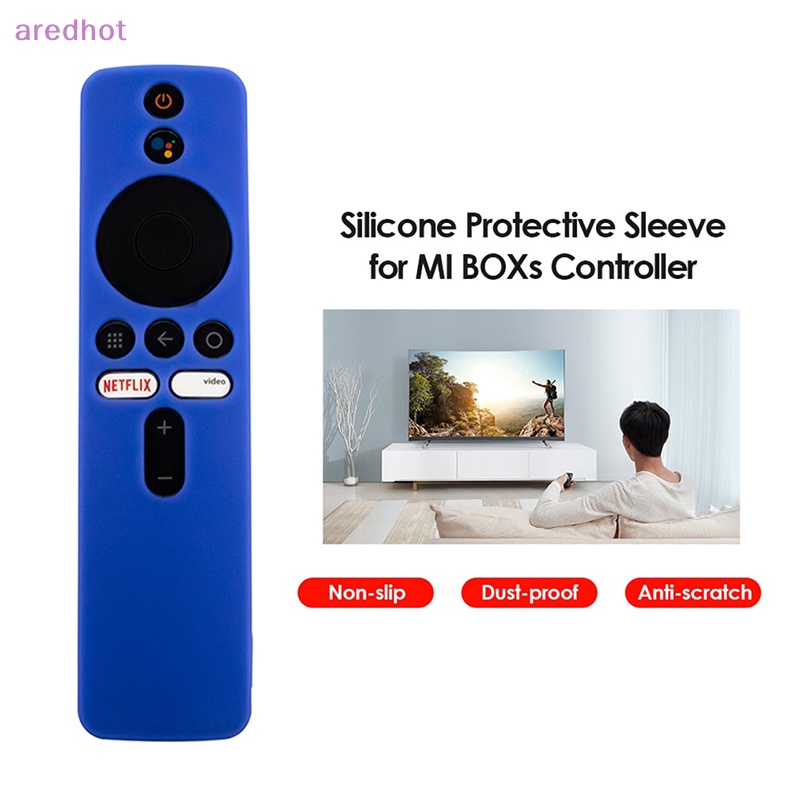 Vỏ Bọc Silicone Mềm Màu Trơn Bảo Vệ Cho Điều Khiển Từ Xa Xiaomi Mi Box S Mới
