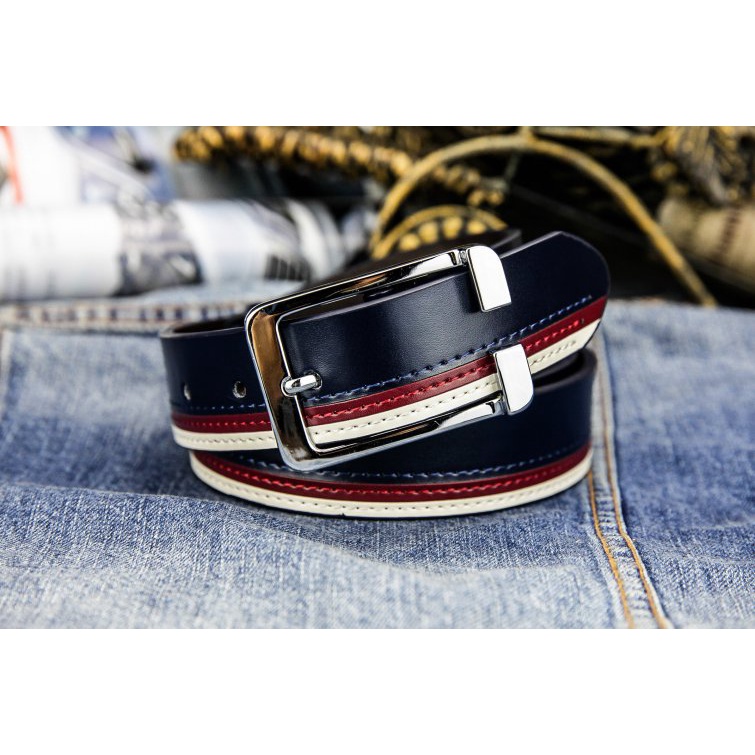 Thắt Lưng Da Bò Có Khóa Gài Thời Trang Hàn Quốc Cho Nam jf5146