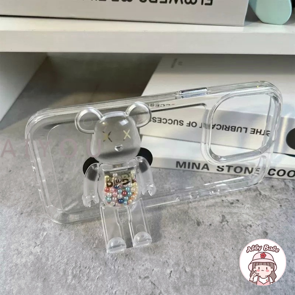 Ốp Điện Thoại TPU Dẻo Gắn Giá Đỡ Hình Kaws Phong Cách Hàn Quốc Cho IPhone 14 Pro Max 11 12 11 Pro Max X XS 7Plus