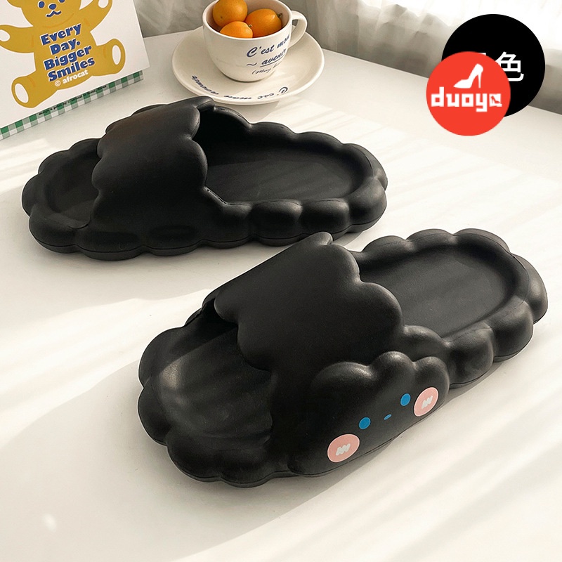 Dép Đi Trong Nhà Đế Dày Mềm Chống Trượt Đính Đá Pha Lê Hình Hoạt Hình Dễ Thương