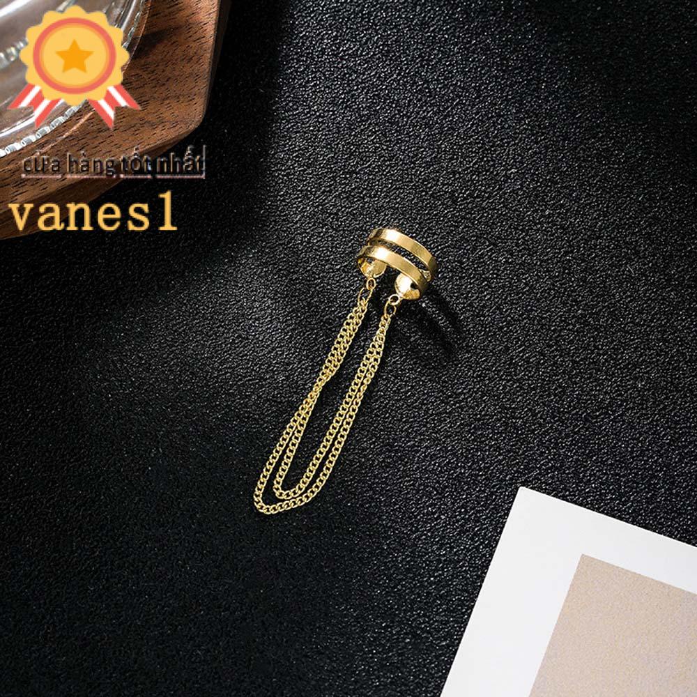 Bông Tai Dạng Kẹp VANES1 Bằng Hợp Kim Không Cần Xỏ Lỗ Dành Cho Nữ